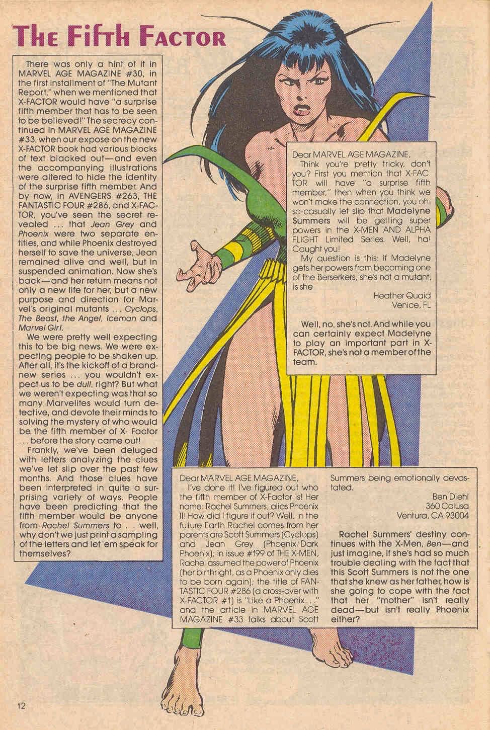 Marvel Age - Marvel Comics (36 - Mar 1986) comic book collectible [Barcode 759606020430] - Main Image 3