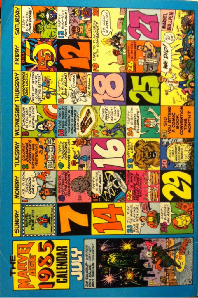 Marvel Age - Marvel Comics (31 - Oct 1985) comic book collectible [Barcode 759606020430] - Main Image 2