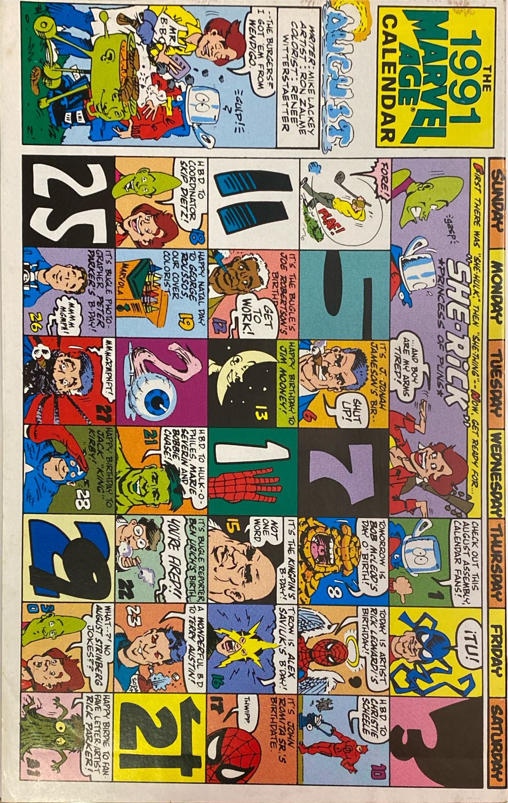 Marvel Age - Marvel (104 - Sep 1991) comic book collectible [Barcode 759606020430] - Main Image 2