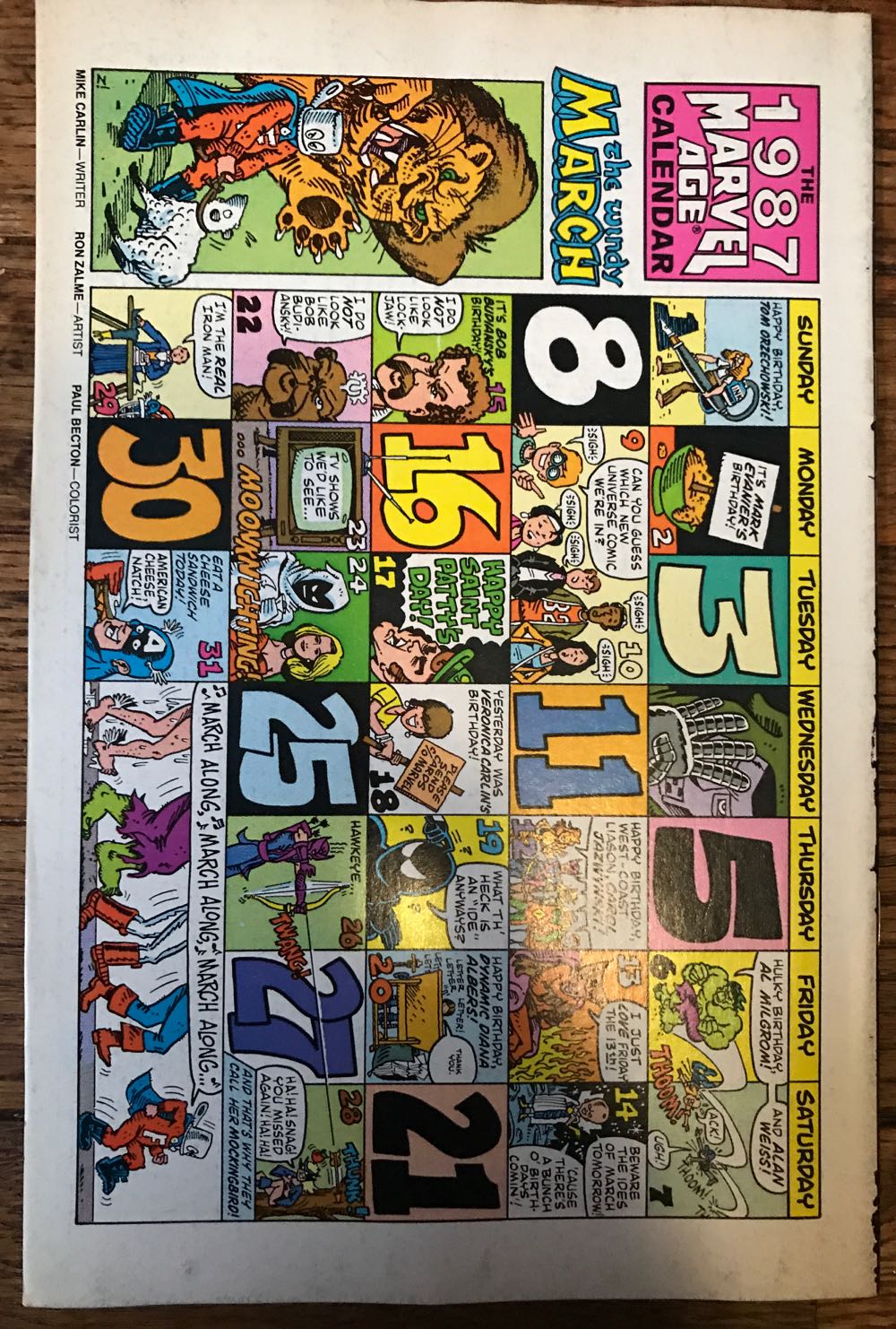 Marvel Age (Vol. 1) - Marvel Comics (51 - Jun 1987) comic book collectible [Barcode 759606020430] - Main Image 2