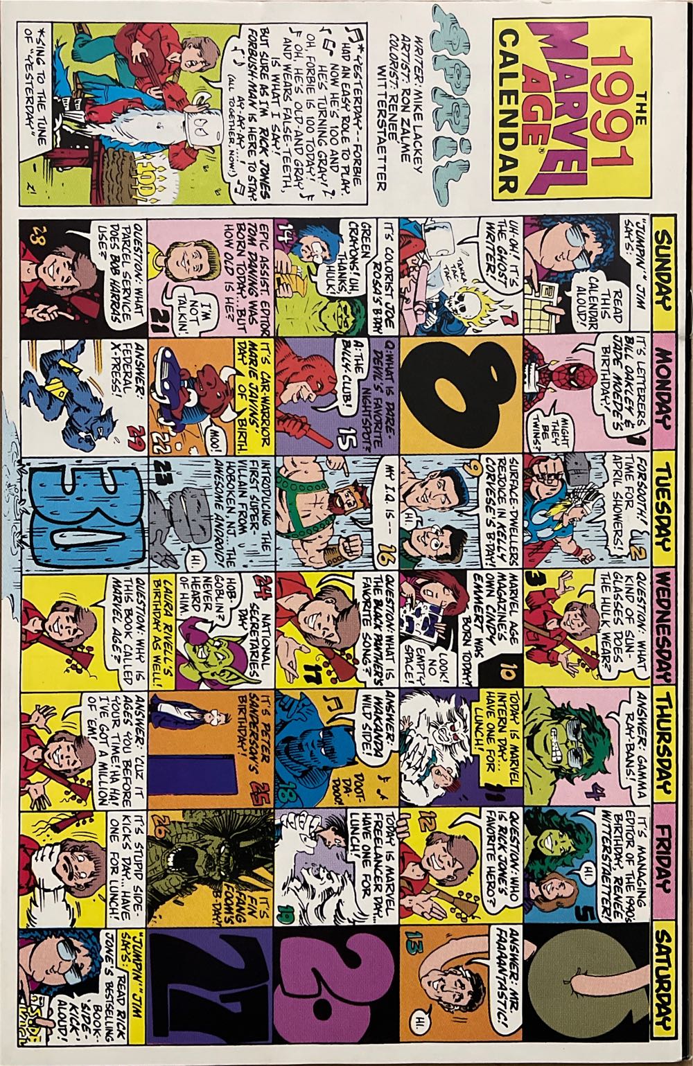 Marvel Age - Marvel Comics (100 - May 1991) comic book collectible - Main Image 3