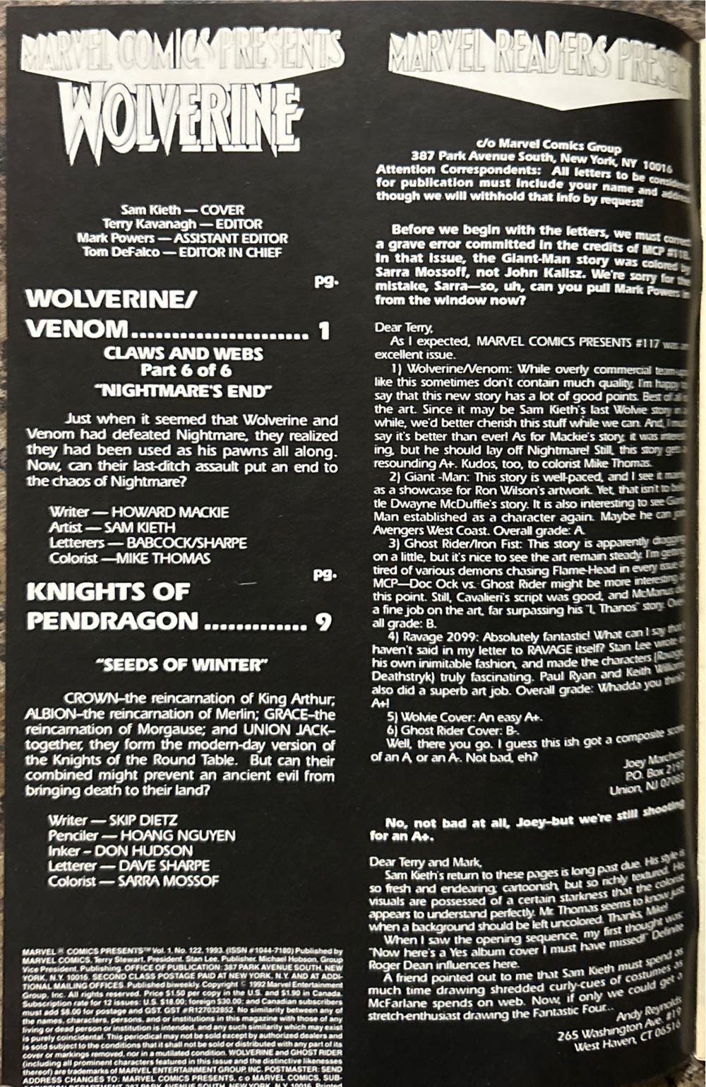 Marvel Comics Presents (1988) - Marvel (122 - Feb 1993) comic book collectible [Barcode 759606060108] - Main Image 3