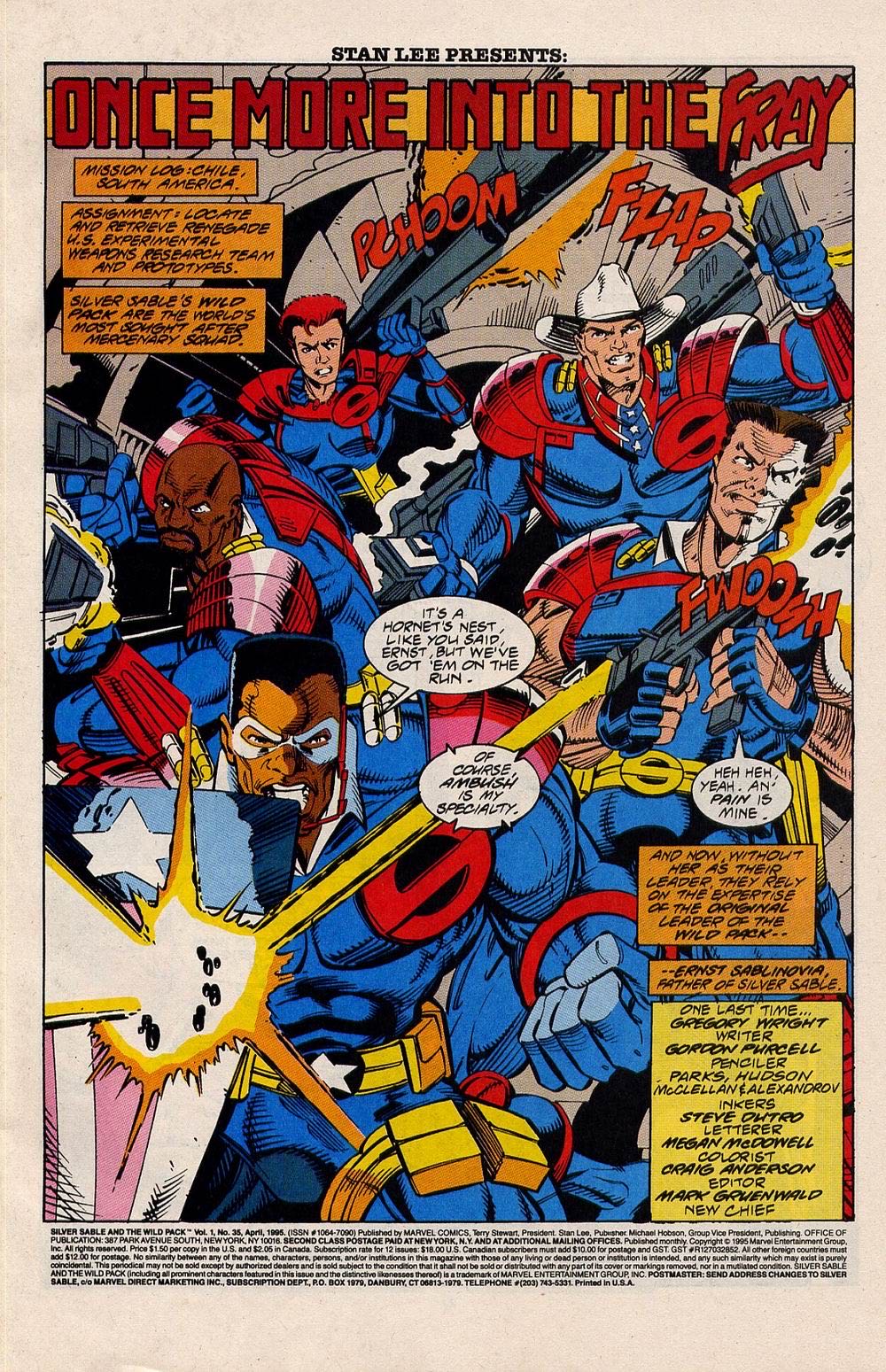 Silver Sable And The Wild Pack - Marvel Comics (35 - Apr 1995) comic book collectible [Barcode 071486019183] - Main Image 4