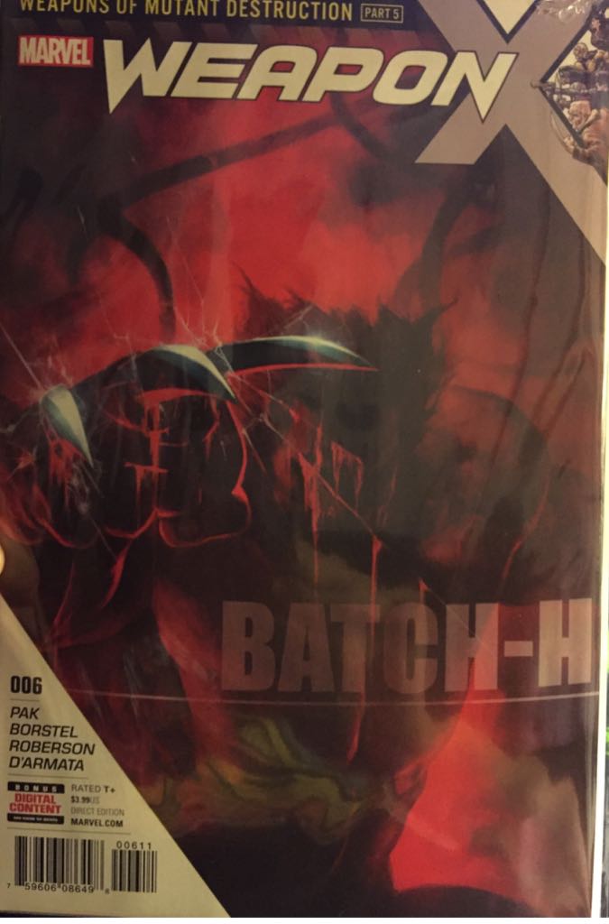 Weapon X - Marvel (6) comic book collectible [Barcode 759606086498] - Main Image 1