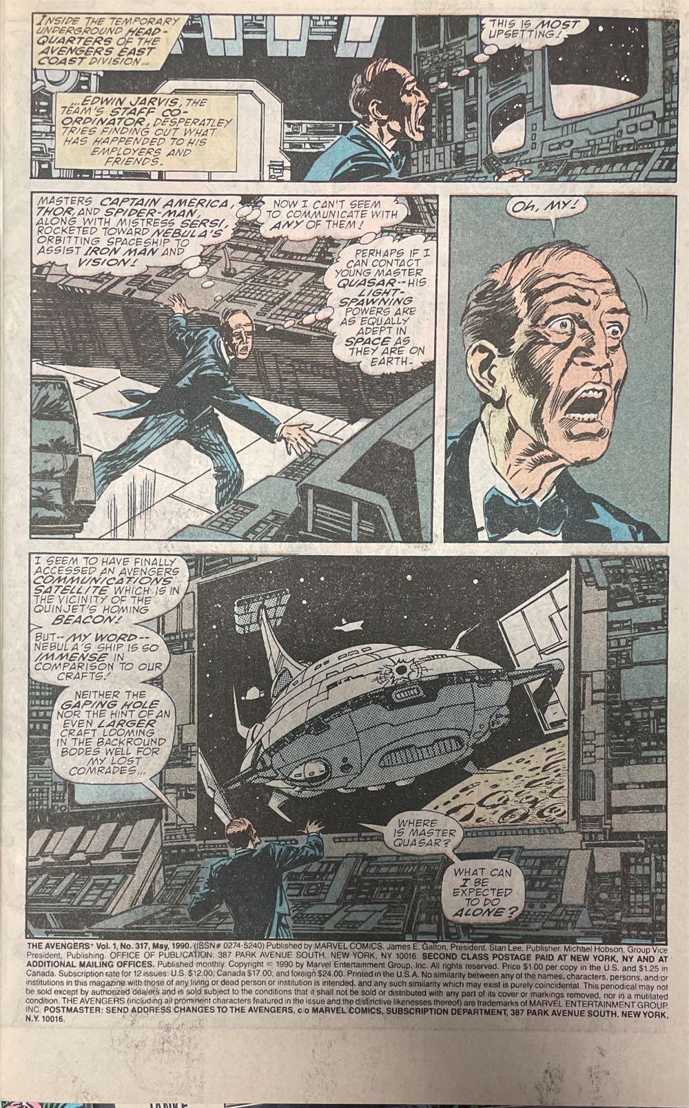 The Avengers - Marvel Comics Group (317 - May 1990) comic book collectible [Barcode 071486024583] - Main Image 2