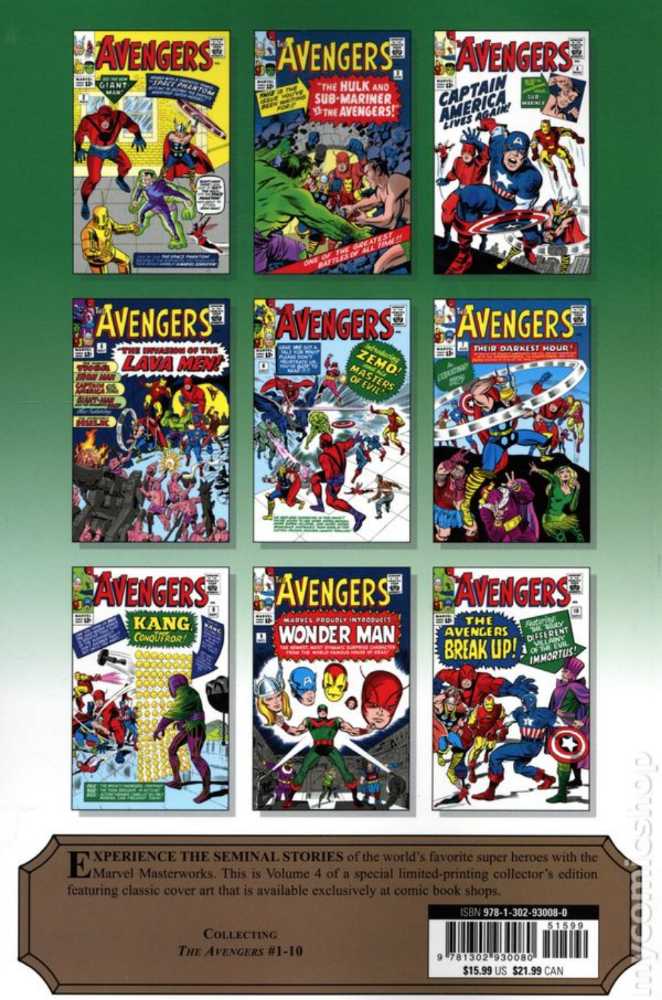 Marvel Masterworks Avengers Vol.1 - Marvel Comics comic book collectible [Barcode 9780785137061] - Main Image 2