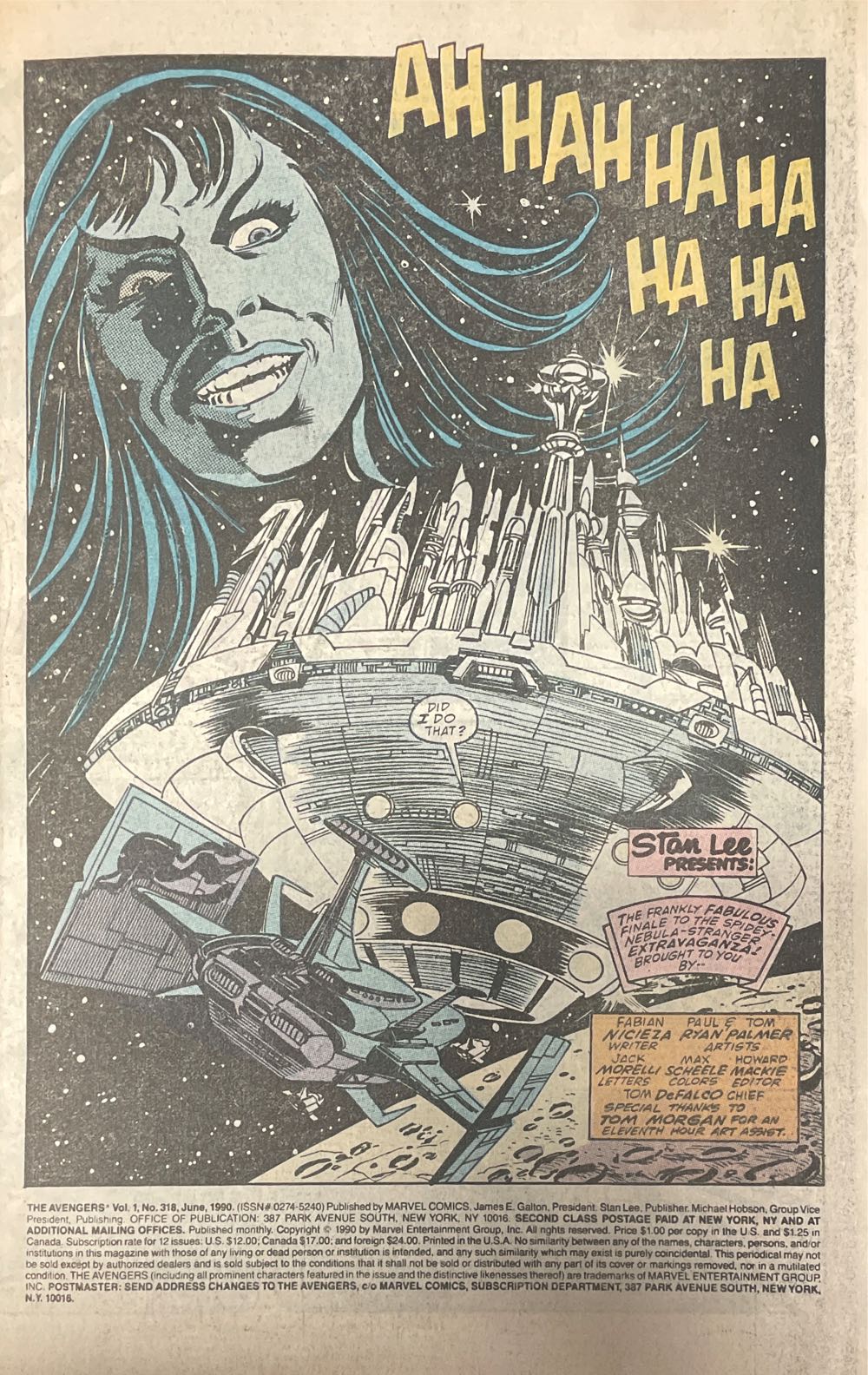 Avengers, The - Marvel (318 - Jun 1990) comic book collectible [Barcode 071486024583] - Main Image 2