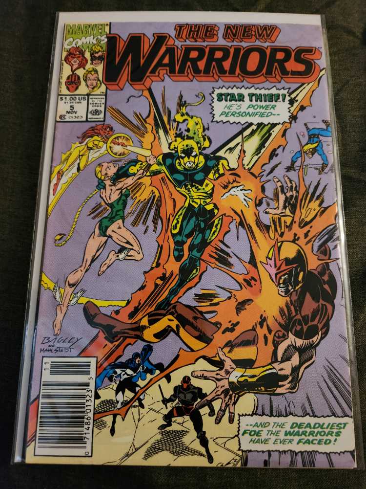 The New Warriors - Marvel (5-24 - 11/1990) comic book collectible [Barcode 071486013235] - Main Image 2