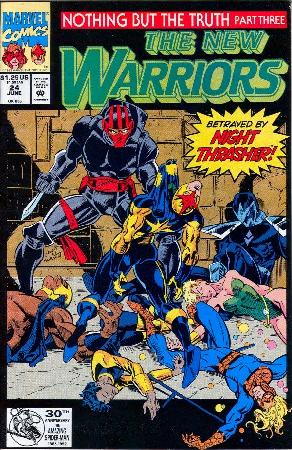 The New Warriors - Marvel (5-24 - 11/1990) comic book collectible [Barcode 071486013235] - Main Image 4