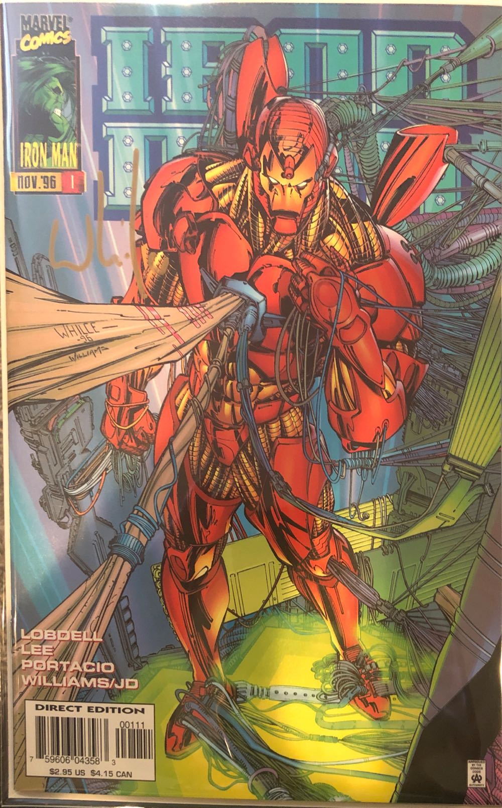 Iron Man vol. 2 - Marvel (1 - Nov 1996) comic book collectible [Barcode 759606043583] - Main Image 3