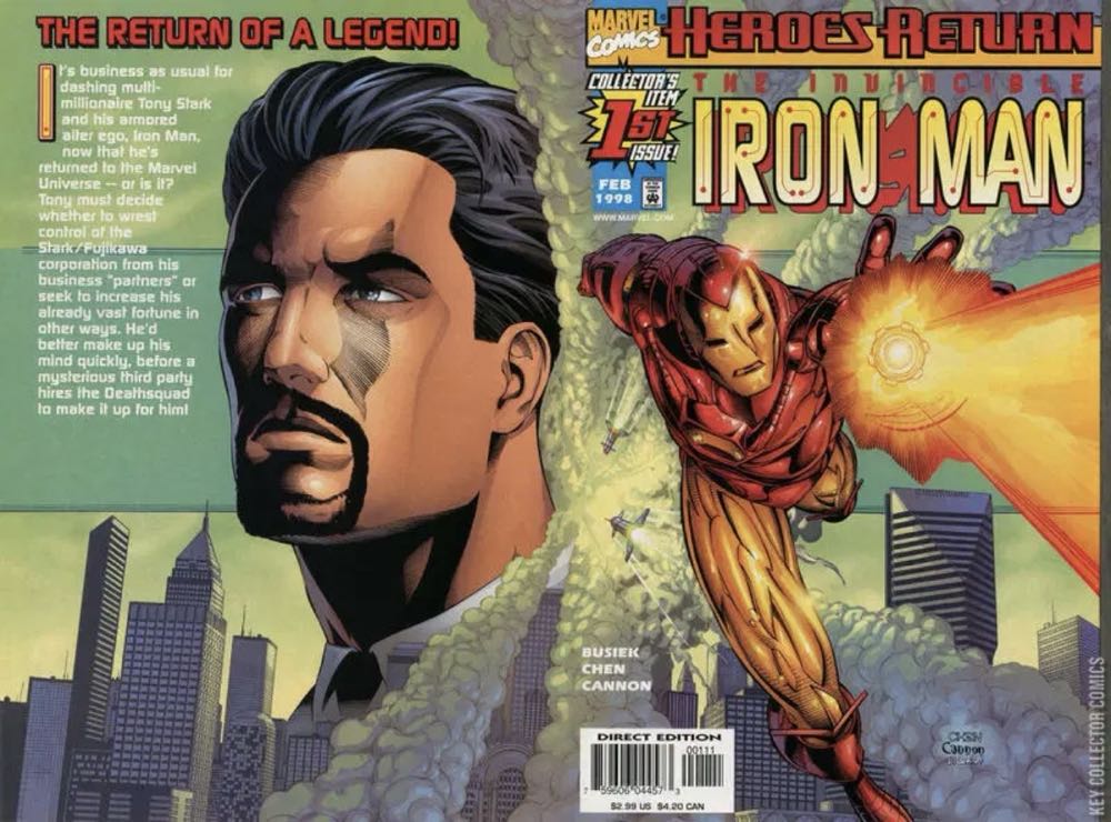 Iron Man vol. 3 - Marvel (1 - Feb 1998) comic book collectible [Barcode 759606044573] - Main Image 3
