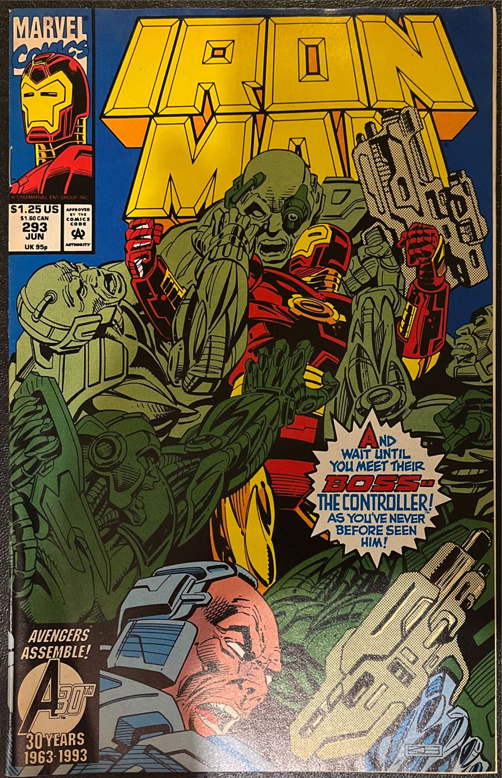 Iron Man (1968) - Marvel (293 - Jun 1993) comic book collectible [Barcode 0759606024544] - Main Image 2