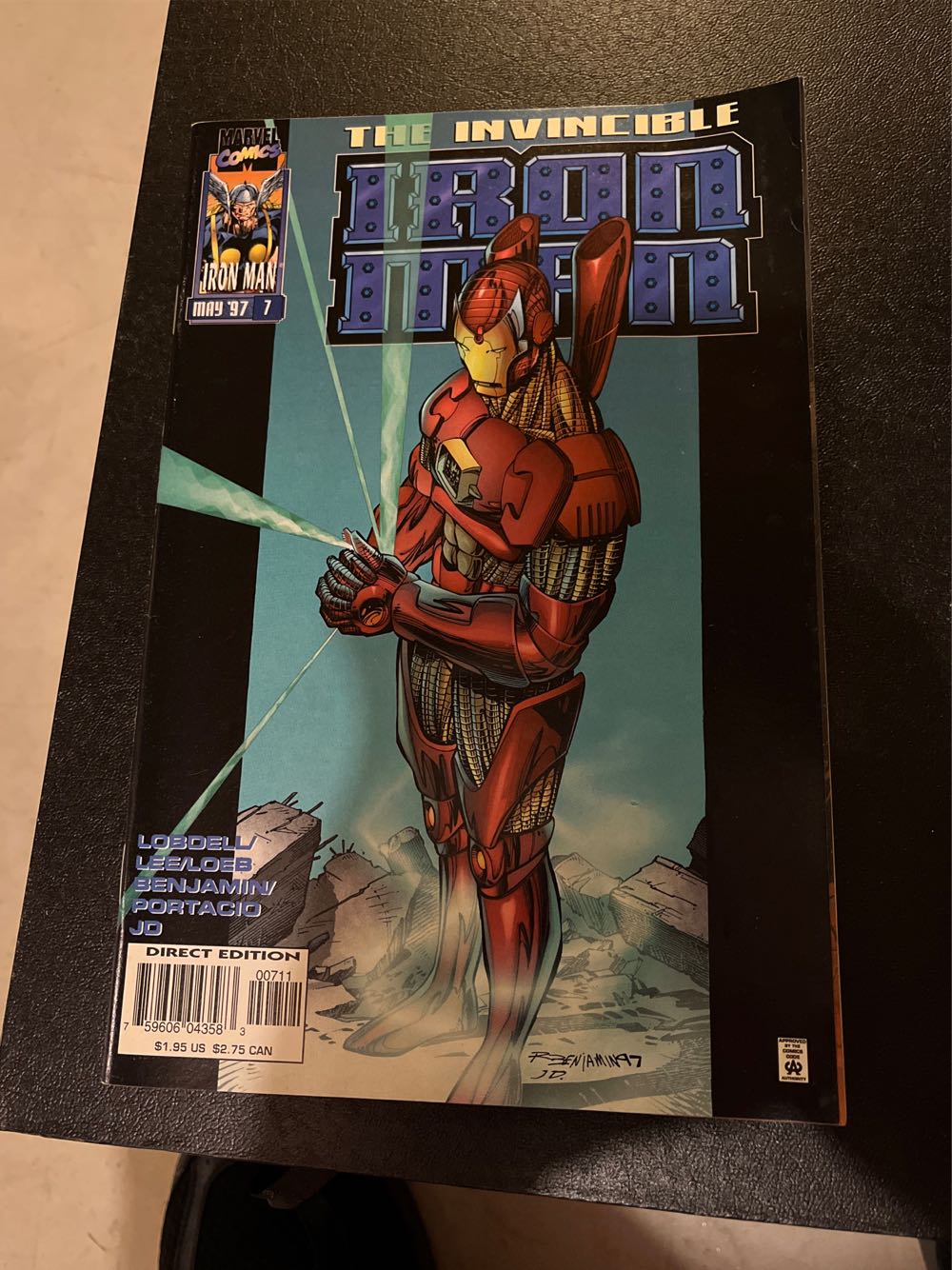 Iron Man - Marvel Comics (7 - May 1997) comic book collectible [Barcode 759606043583] - Main Image 2