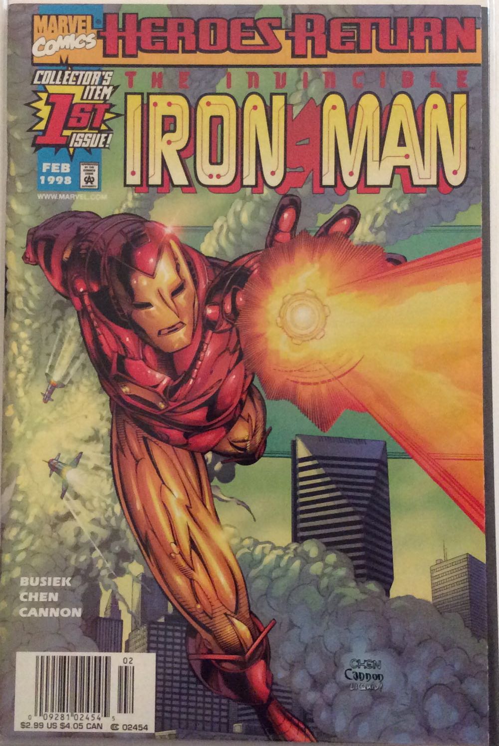 Invincible Iron Man (Vol. 2), The - Marvel (1 - Feb 1998) comic book collectible [Barcode 009281024545] - Main Image 2