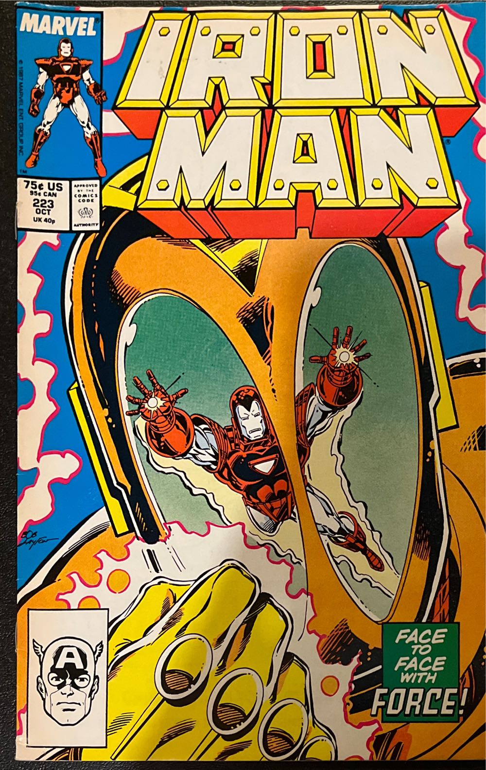 Iron Man - Marvel Comic Group (223 - Oct 1987) comic book collectible [Barcode 759606064274] - Main Image 3