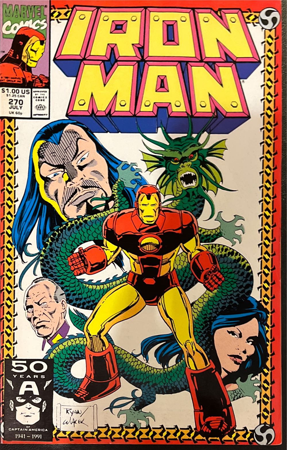 Iron Man (1968) - Marvel Comics (270 - Jul 1991) comic book collectible [Barcode 071486024545] - Main Image 2