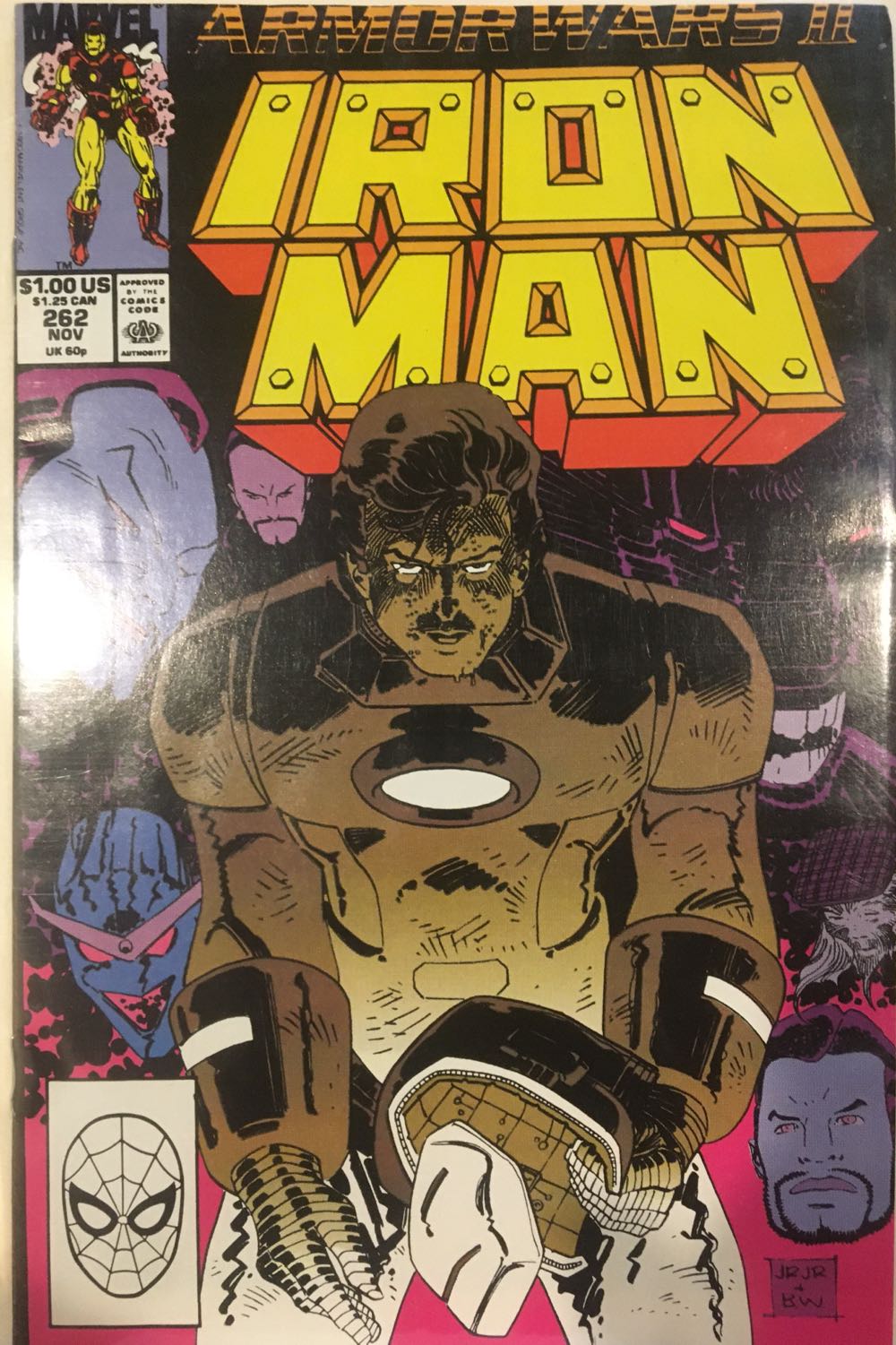 Iron Man - Marvel (262 - Nov 1990) comic book collectible [Barcode 071486024545] - Main Image 2