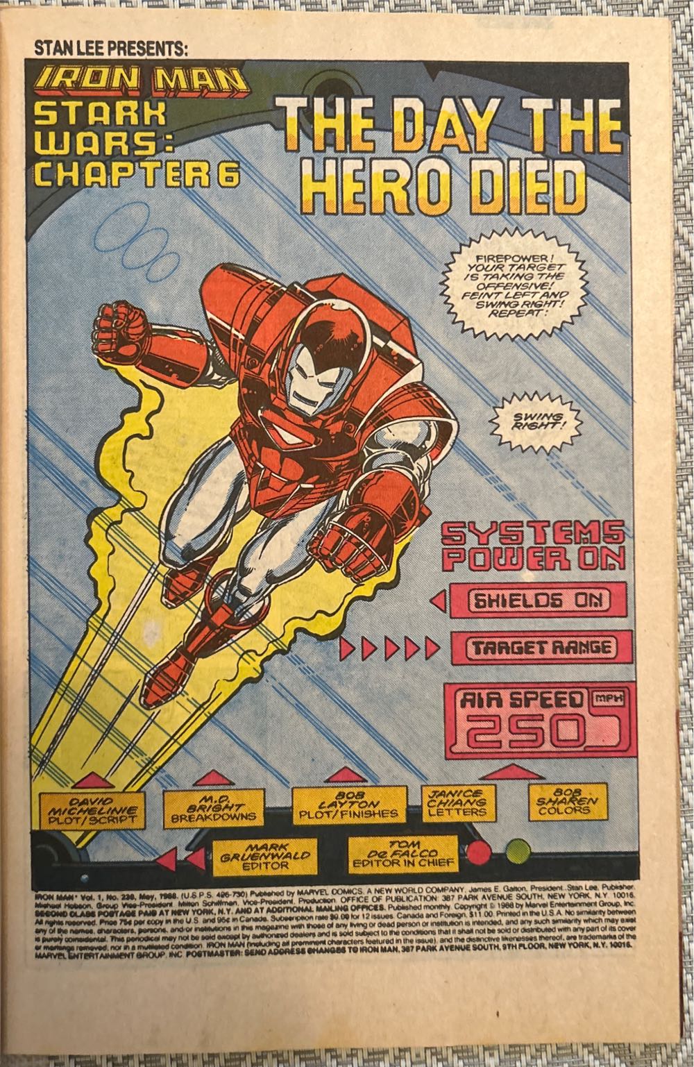 Iron Man - Marvel (230 - May 1988) comic book collectible [Barcode 071486024545] - Main Image 3