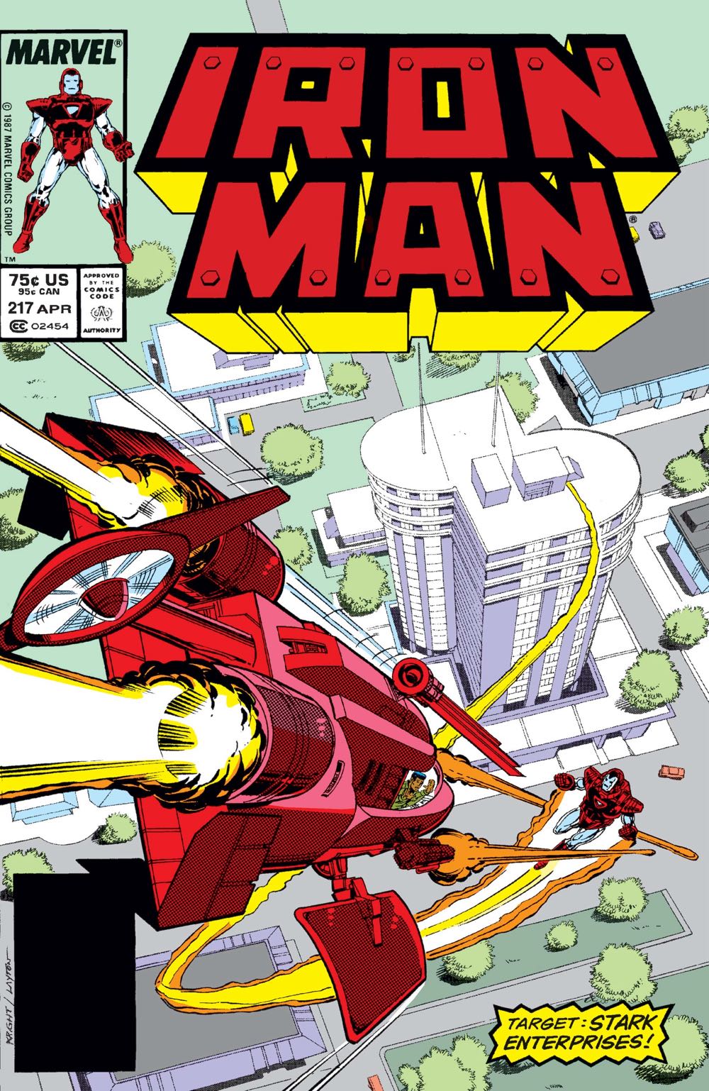 Iron Man - Marvel Comics (217 - Apr 1987) comic book collectible [Barcode 071486024545] - Main Image 3