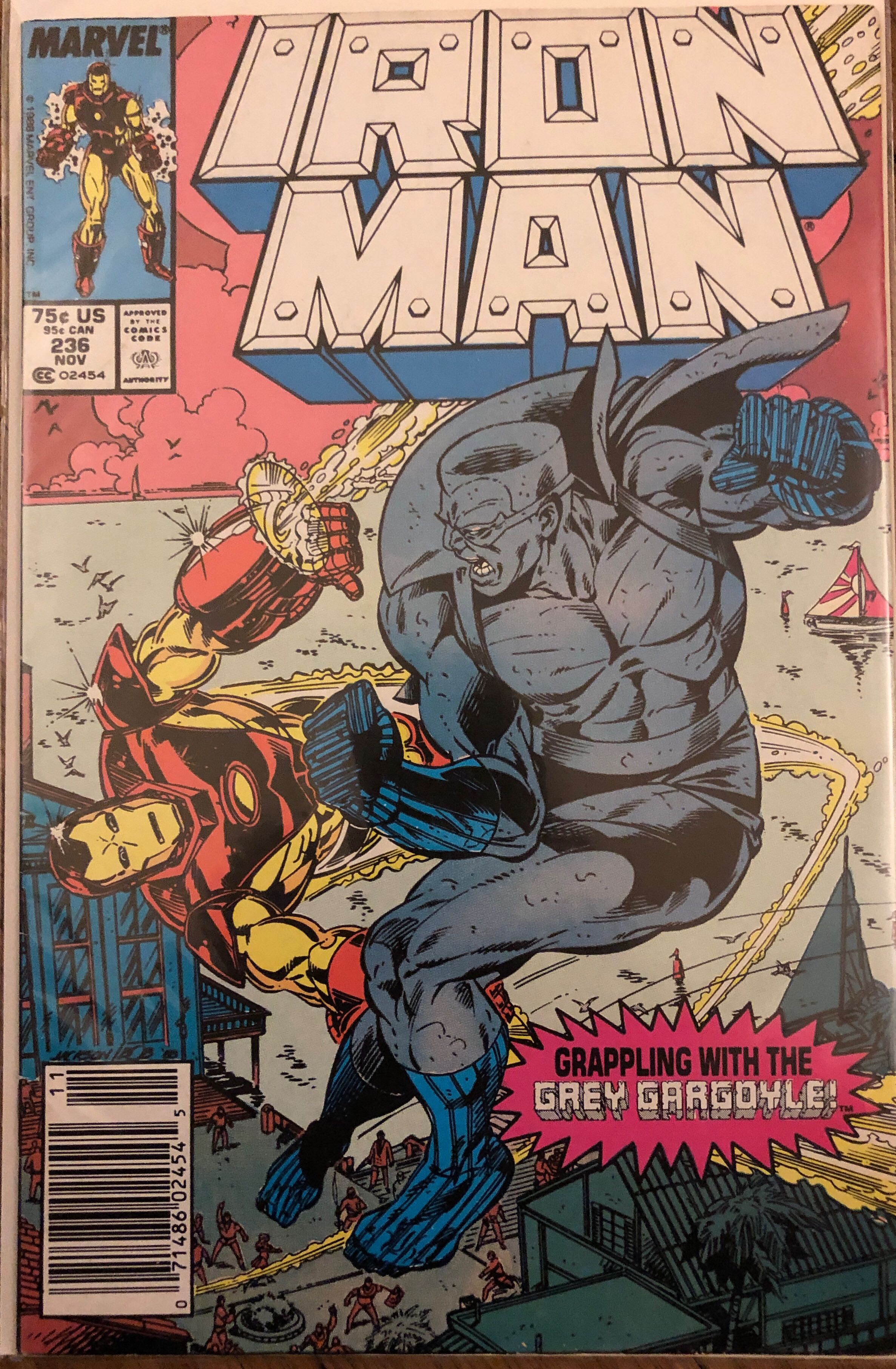 Iron Man - Marvel (236 - Nov 1988) comic book collectible [Barcode 071486024545] - Main Image 2