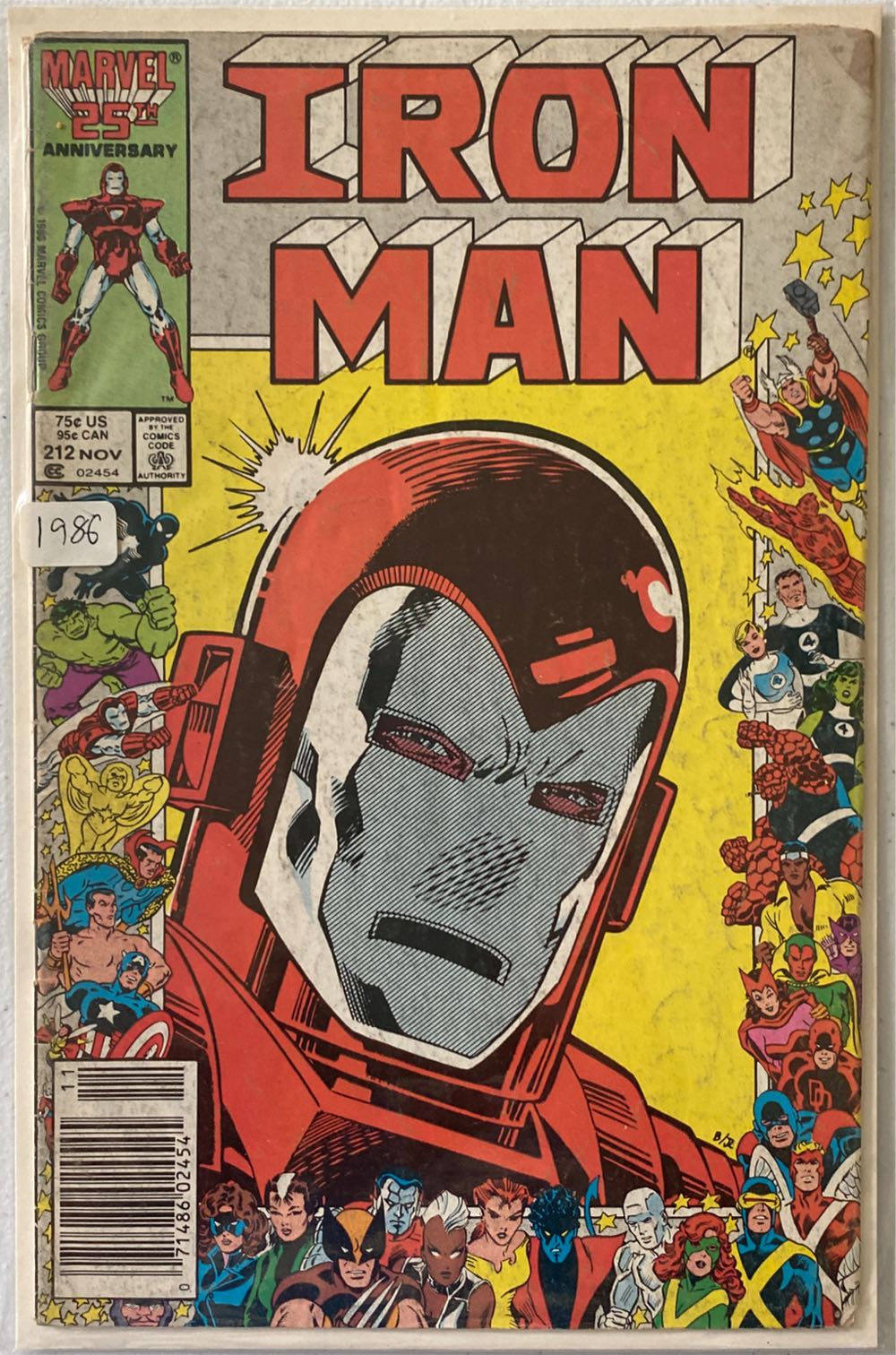 Iron Man (1968) - Marvel Comics (212 - Nov 1986) comic book collectible [Barcode 071486024545] - Main Image 2