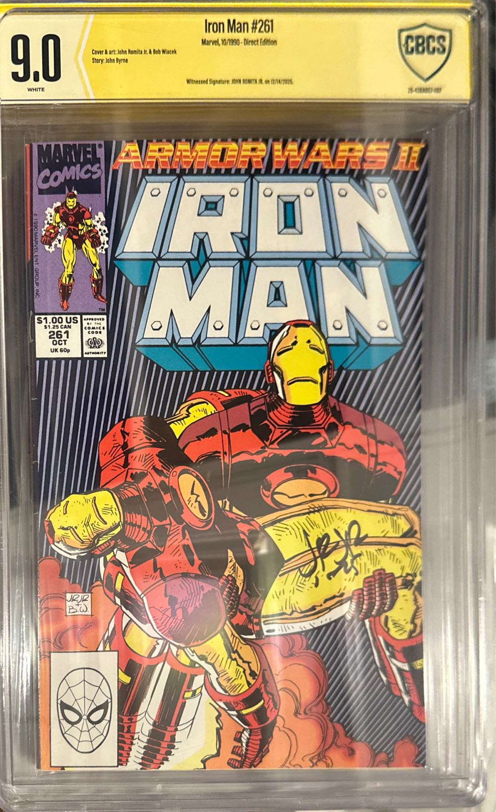 Iron Man - Marvel (261 - Oct 1990) comic book collectible [Barcode 071486024545] - Main Image 2