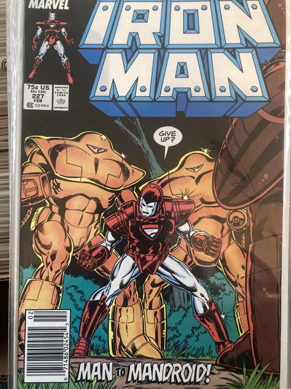 Iron Man (1968) - Marvel Comics (227 - Feb 1988) comic book collectible [Barcode 5960606427] - Main Image 2
