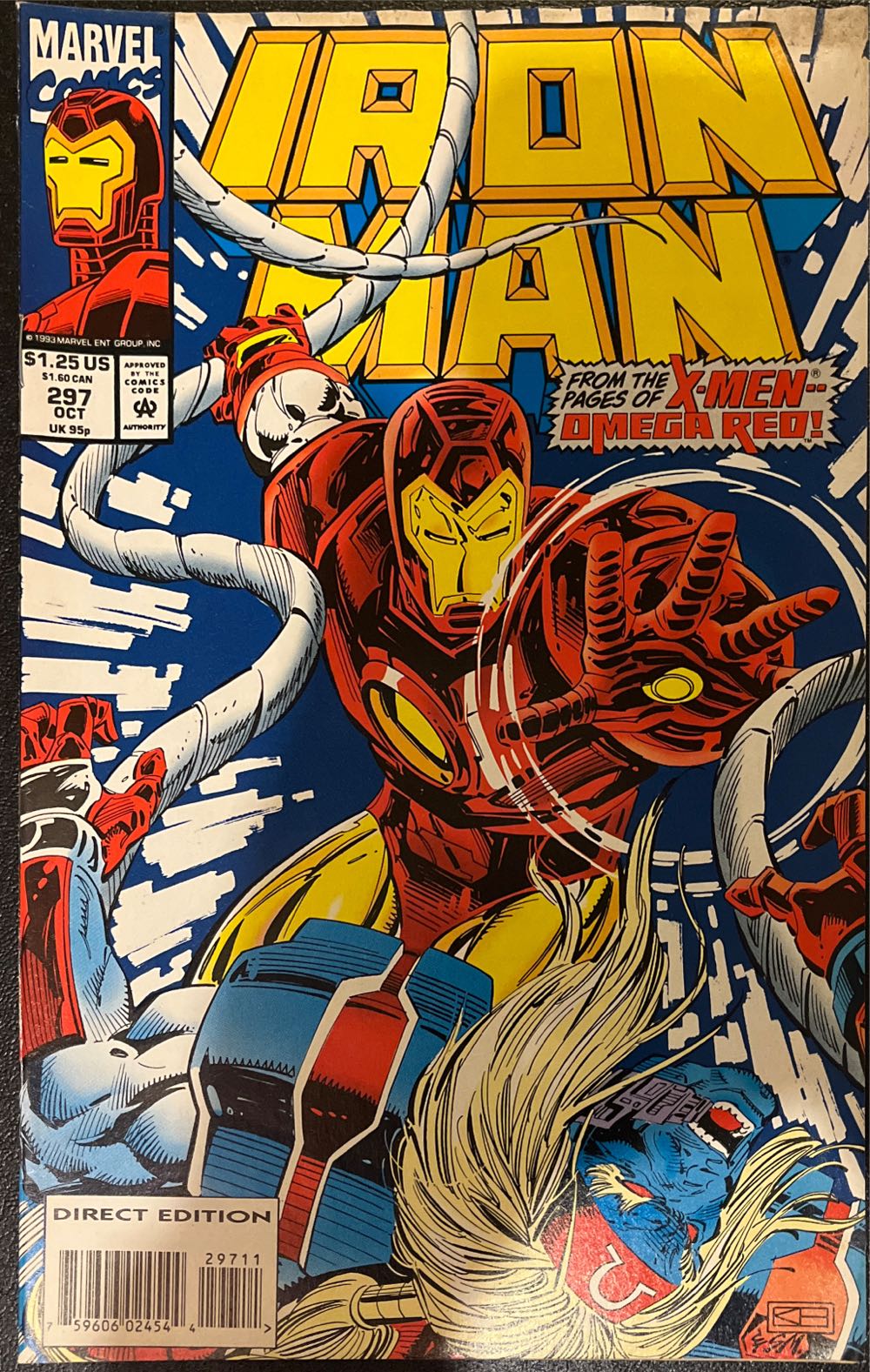 Iron Man - Marvel Comics (297 - 10/1993) comic book collectible [Barcode 759606024544] - Main Image 2