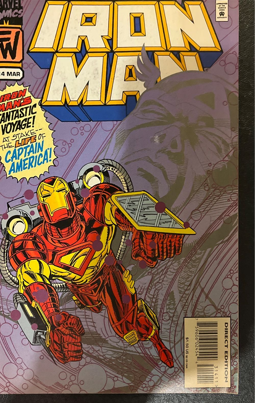 Iron Man - Marvel Comics (313 - Feb 1995) comic book collectible [Barcode 75960602454431311] - Main Image 2