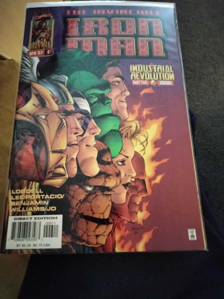 The Invincible Iron Man - Marvel (6 - Mar 1997) comic book collectible [Barcode 75960604358300611] - Main Image 3