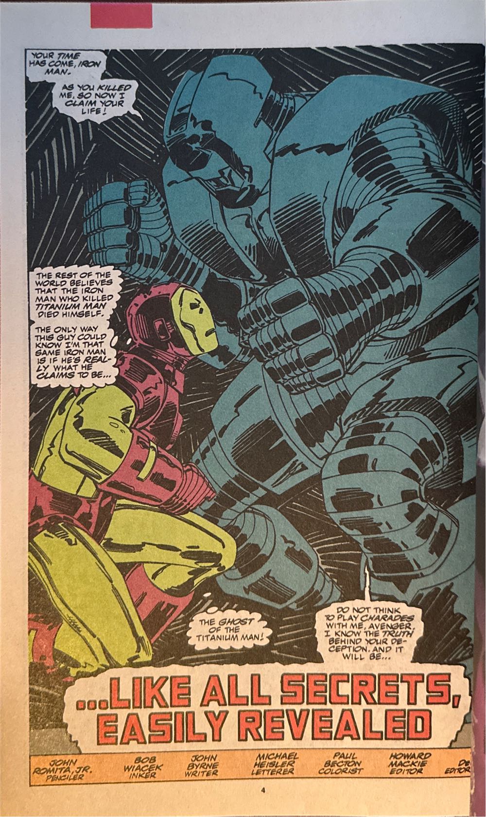 Iron Man - Marvel Comics (259 - 06/1990) comic book collectible [Barcode 759606056538] - Main Image 3