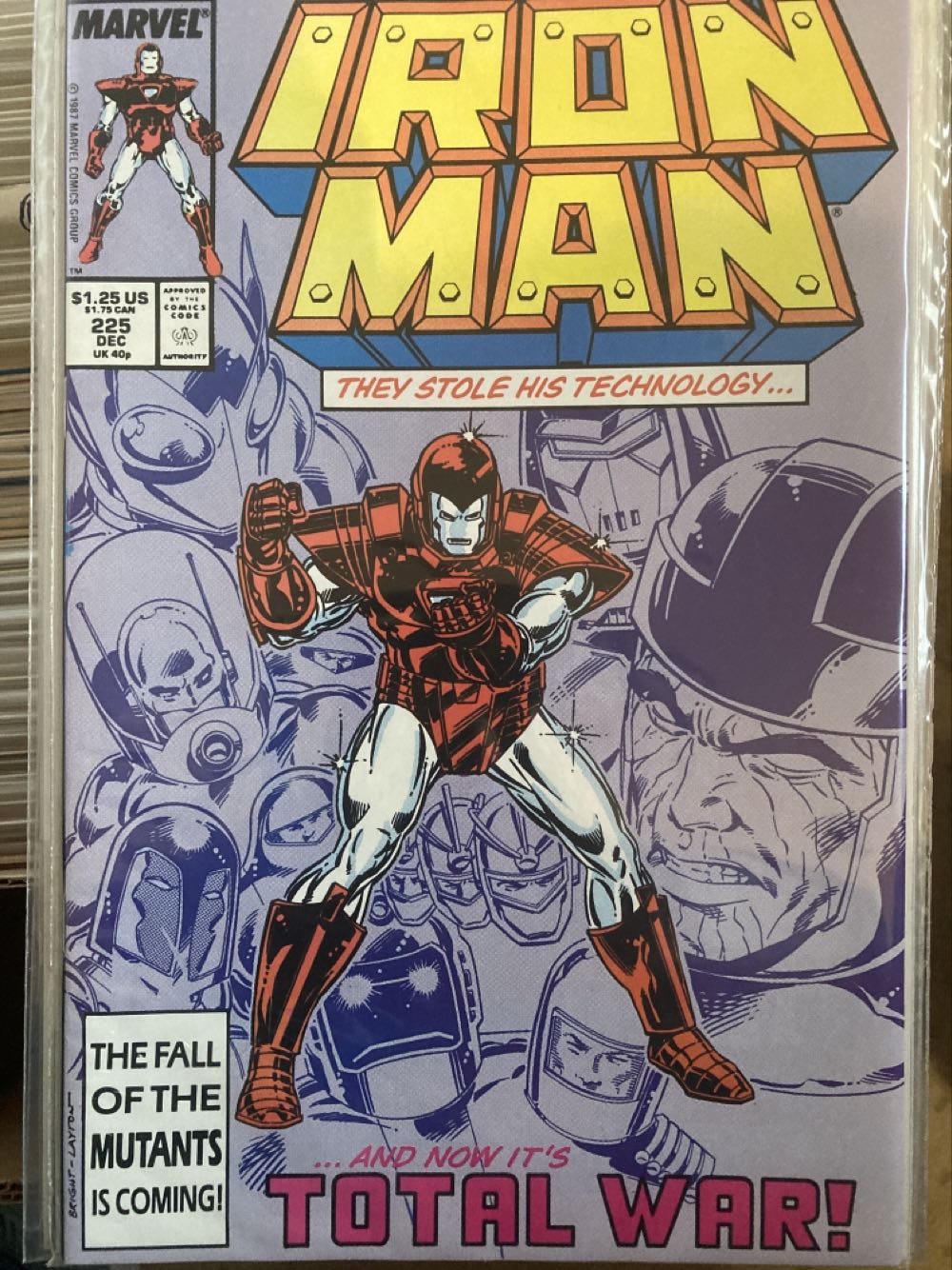 Iron Man - Marvel Comics (225 - Dec 1987) comic book collectible [Barcode 759606056538] - Main Image 2