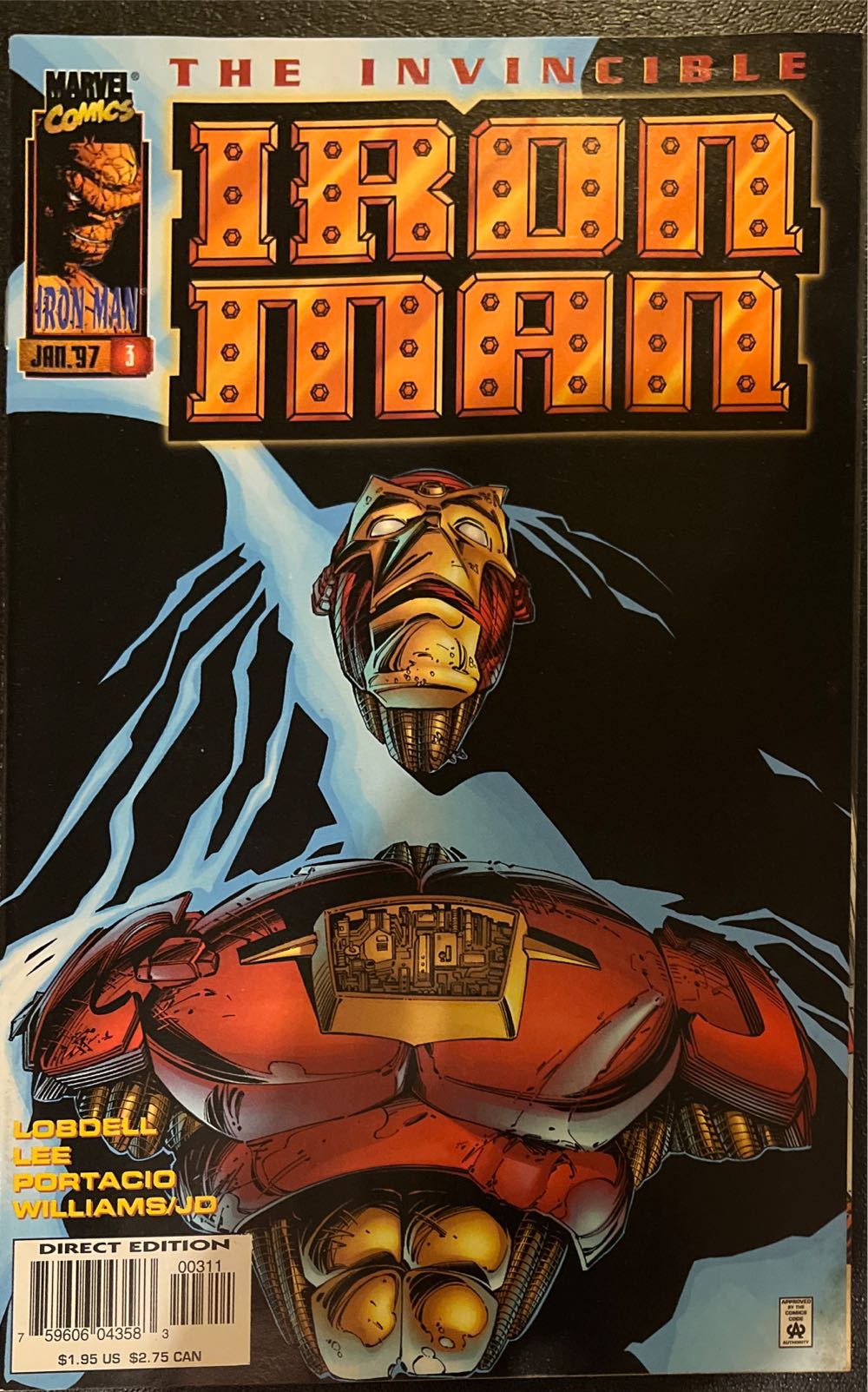 #3 - Marvel Comics (3 - Jan 1997) comic book collectible [Barcode 75960604358300311] - Main Image 3