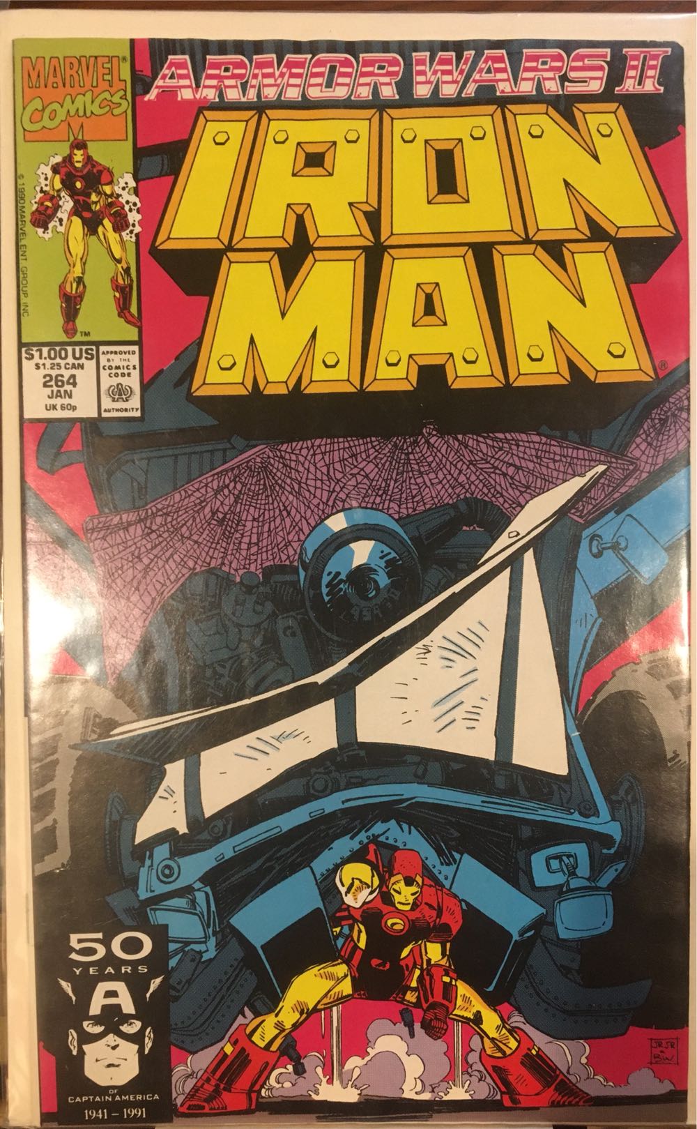 Iron Man V1 #264 - Marvel Comics (264 - 01/1991) comic book collectible - Main Image 2