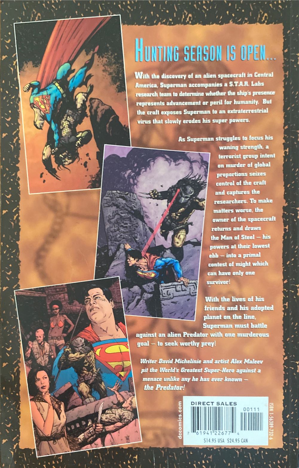 Superman Vs Predator - Dark Horse/DC Comics (1) comic book collectible [Barcode 761941226774] - Main Image 2
