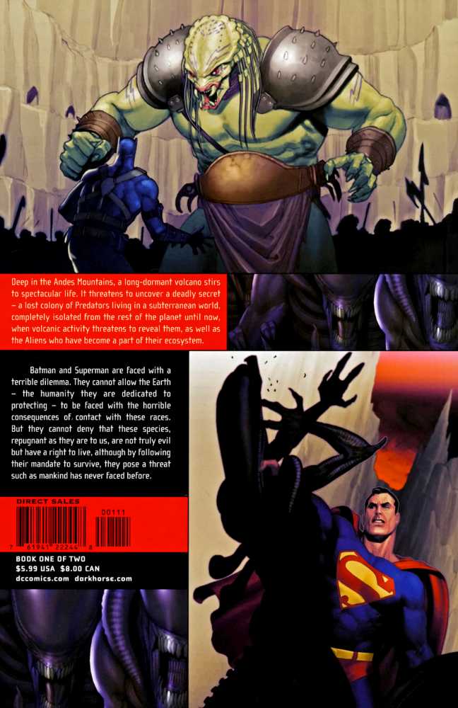 Superman and Batman versus Aliens and Predator - DC Comics (1 - Jan 2007) comic book collectible [Barcode 761941222448] - Main Image 2