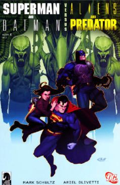 Superman and Batman vs. Aliens and Predator #2 - DC Comics/Dark Horse Comics (#2 - Feb 2007) comic book collectible [Barcode 761941222448] - Main Image 1