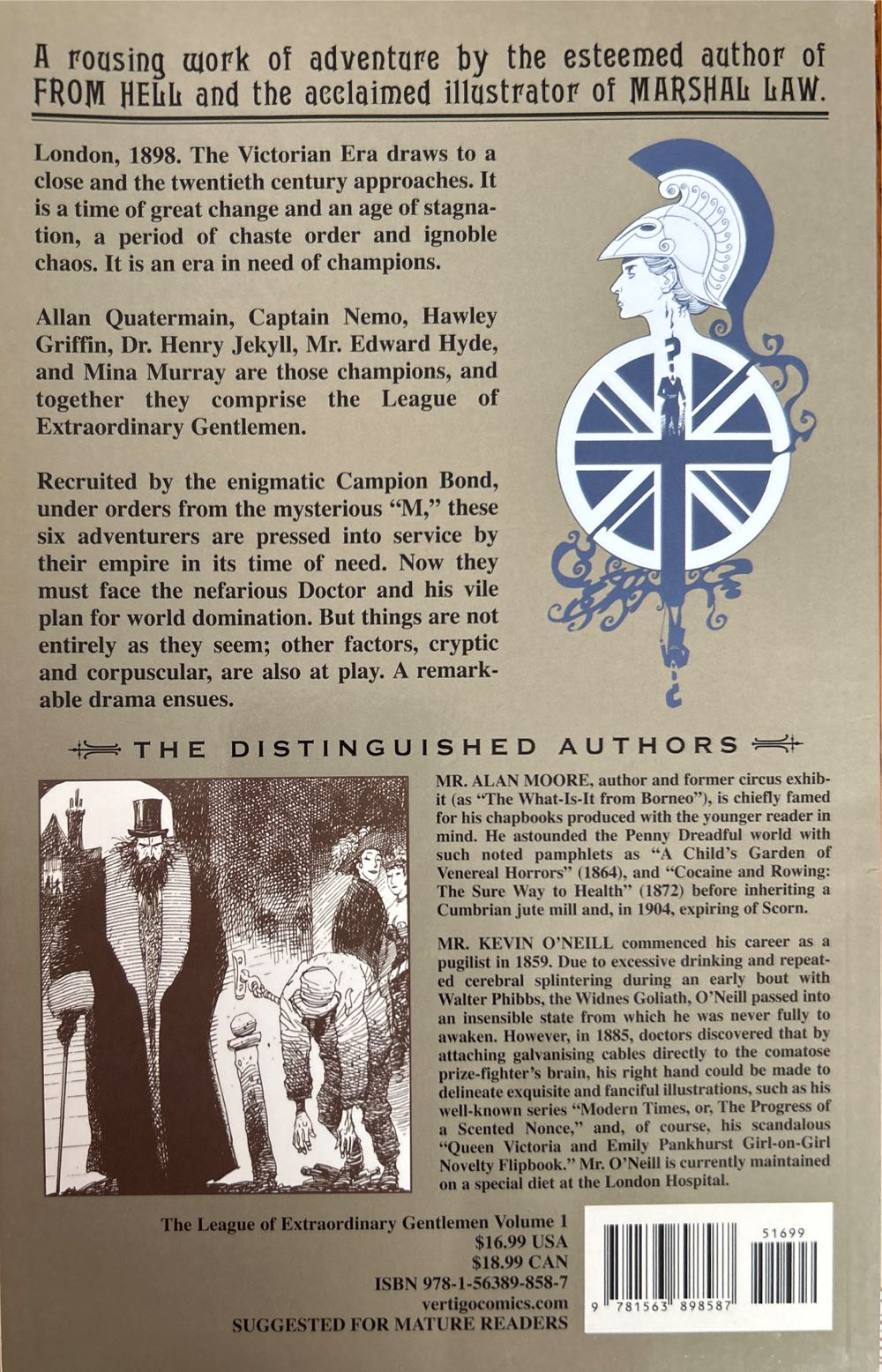 League Of Extraordinary Gentlemen Vol. 1 - Vertigo (1-6) comic book collectible [Barcode 9781563898587] - Main Image 2