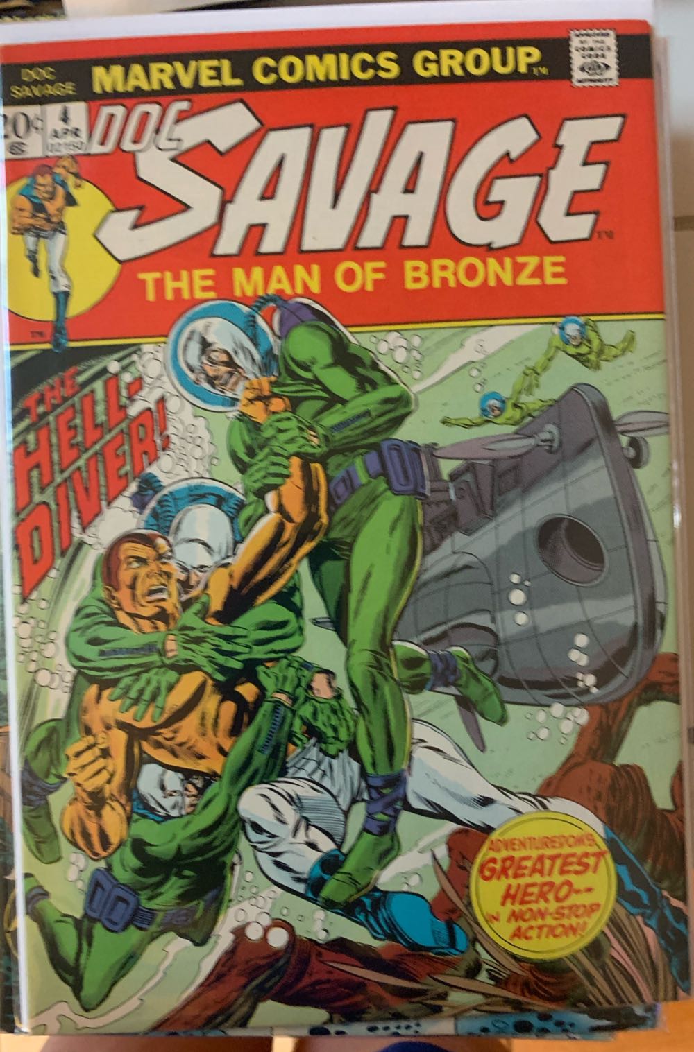Doc Savage - Marvel (4 - Apr 1973) comic book collectible - Main Image 2