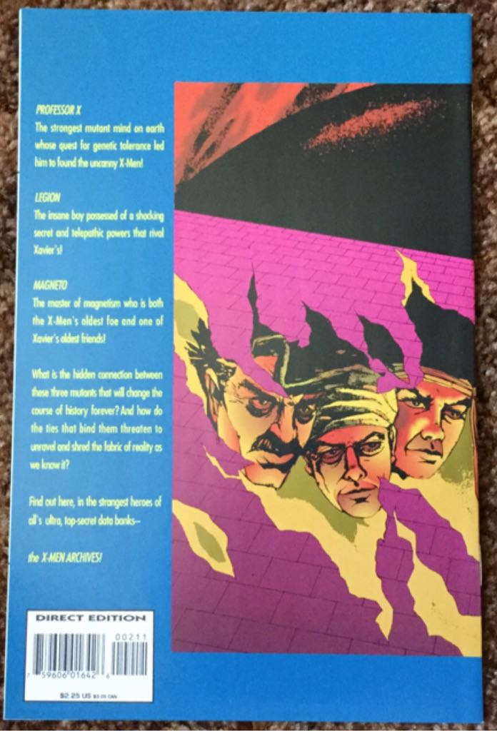 X-Men Archives - Marvel Comics (2 - Jan 1995) comic book collectible - Main Image 2