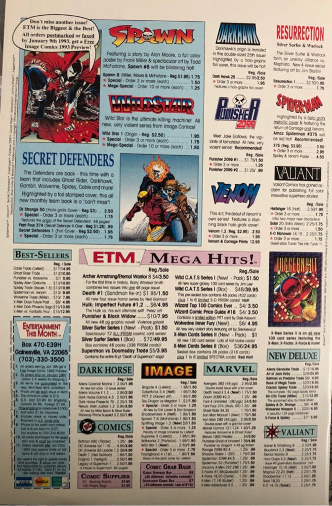 Savage Dragon - Image Comics (3 - Dec 1992) comic book collectible [Barcode 070992332434] - Main Image 2