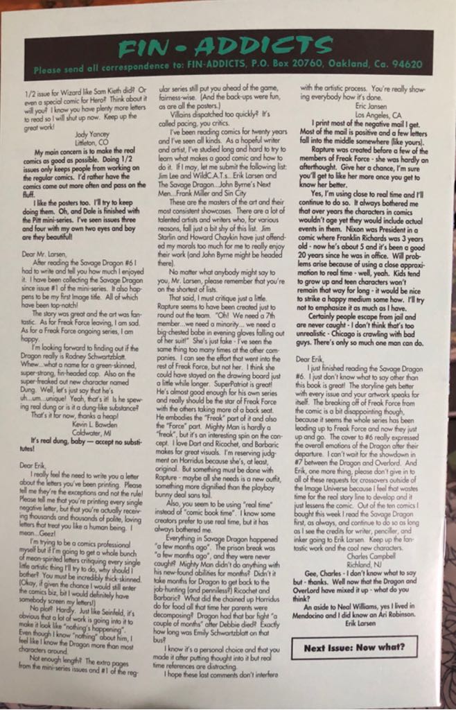 Savage Dragon - Image Comics (7 - Jan 1994) comic book collectible [Barcode 070992332434] - Main Image 2