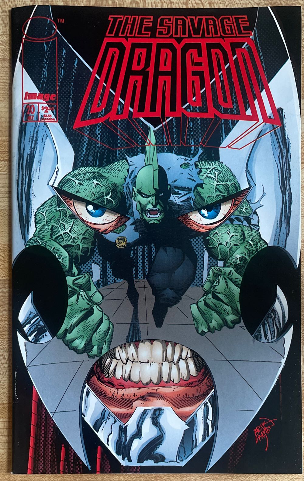 The Savage Dragon - Image Comics (20 - Jul 1995) comic book collectible [Barcode 070992332434] - Main Image 2