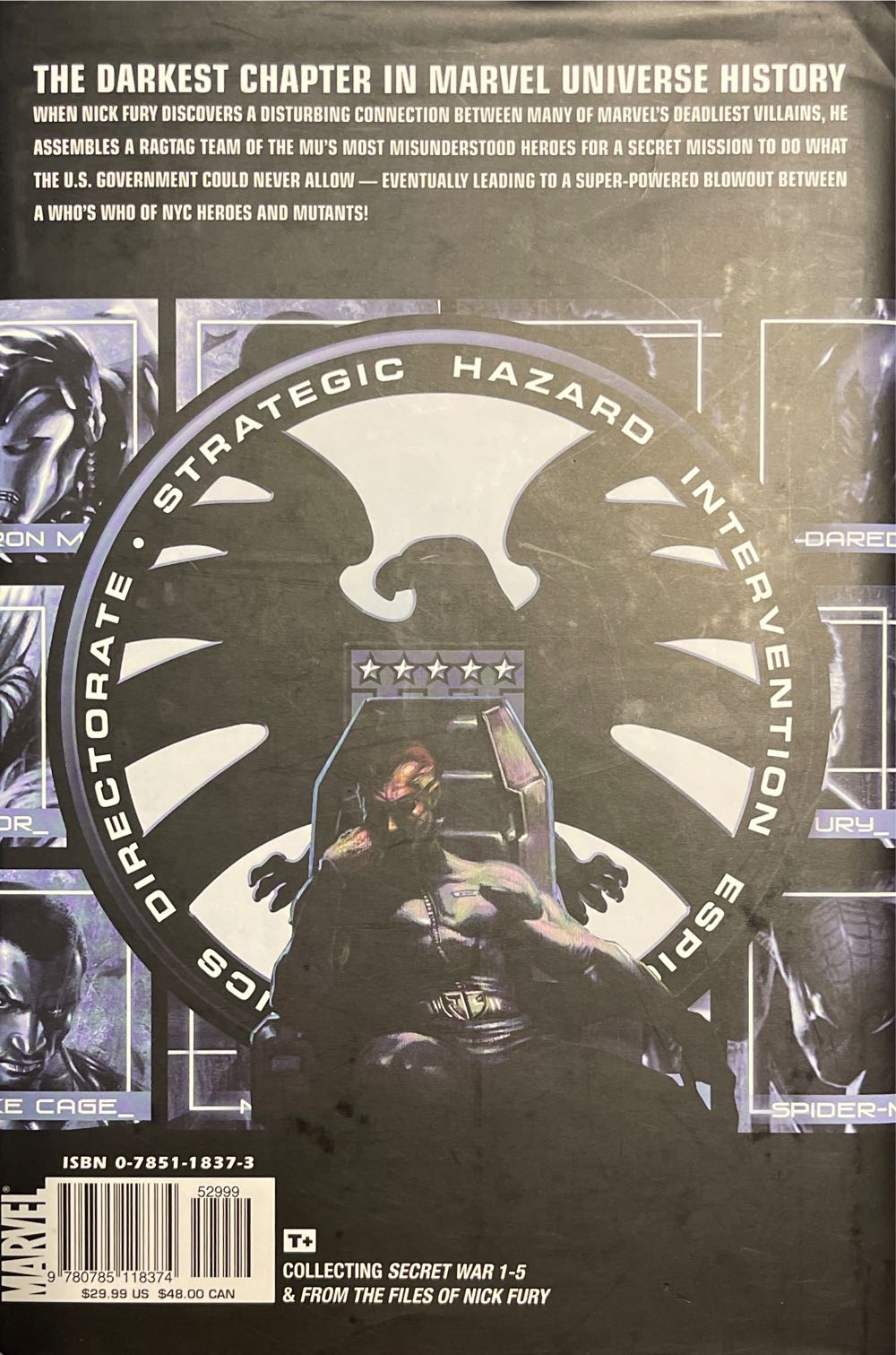 Secret War - Marvel (1) comic book collectible [Barcode 9780785118374] - Main Image 2