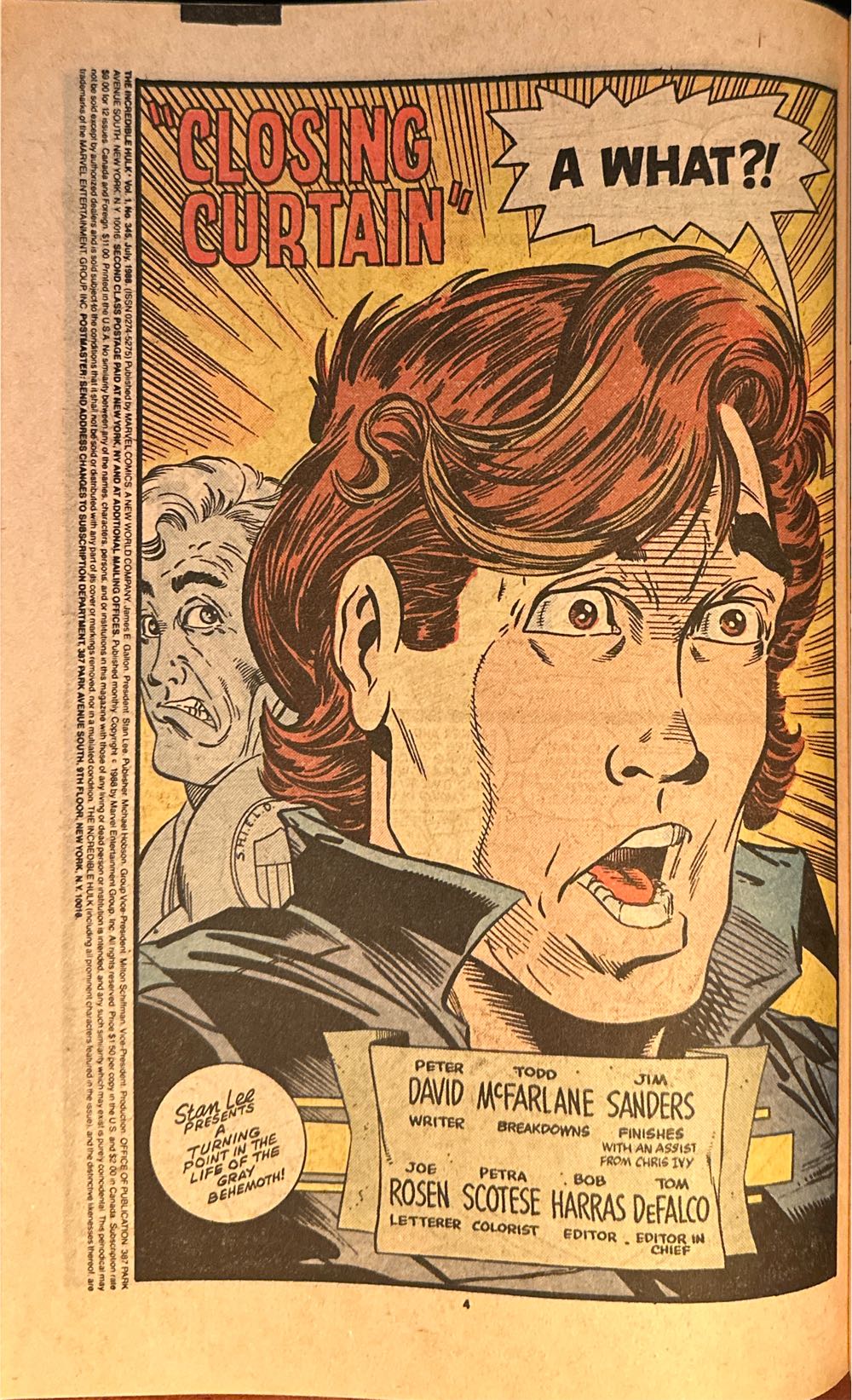 Incredible Hulk - Marvel (345 - Jul 1988) comic book collectible [Barcode 071486024569] - Main Image 2