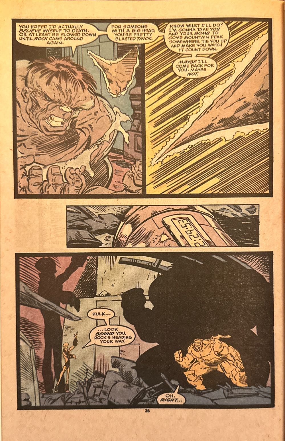 Incredible Hulk - Marvel (345 - Jul 1988) comic book collectible [Barcode 071486024569] - Main Image 3