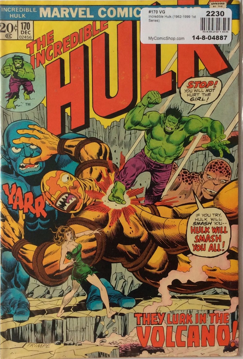 Incredible Hulk, The - Marvel Comics (170 - Dec 1973) comic book collectible [Barcode 04] - Main Image 2