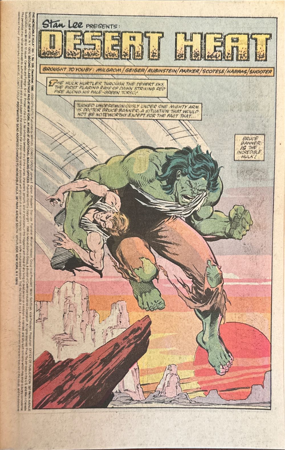 Incredible Hulk, The - Marvel (326 - Dec 1986) comic book collectible [Barcode 82566] - Main Image 2