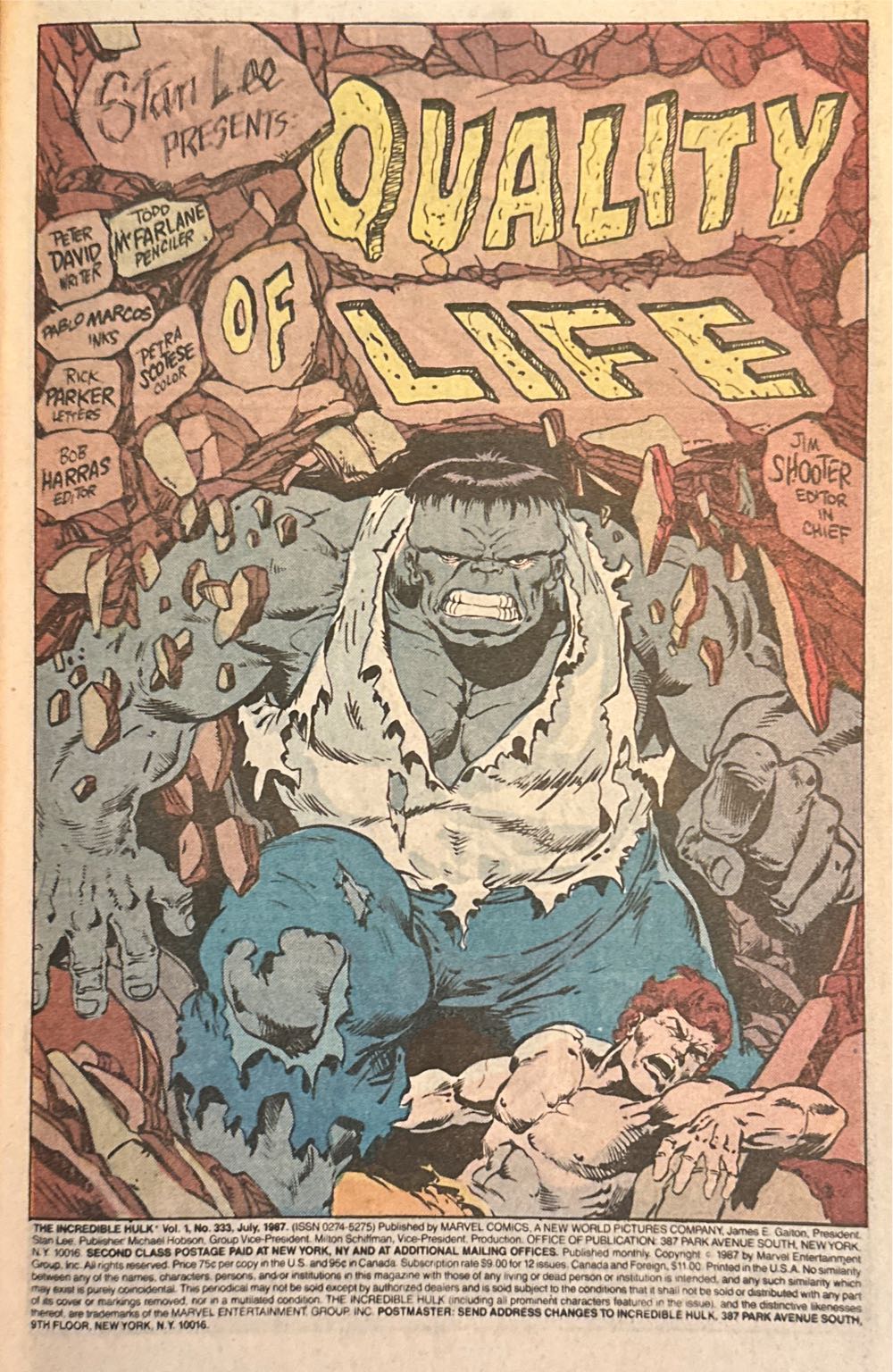 Incredible Hulk, The  (333) comic book collectible [Barcode 522415566] - Main Image 2