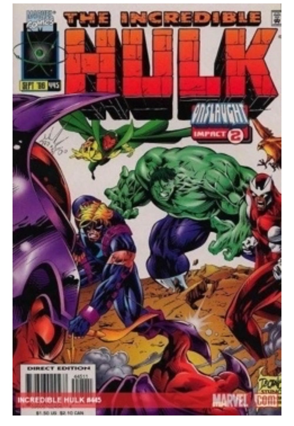 Incredible Hulk - Marvel (445 - Sep 1996) comic book collectible [Barcode 759606024568] - Main Image 3